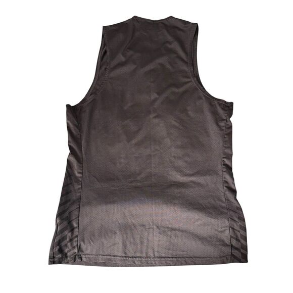Gymshark Sleeveless Mesh Logo Tank Top Men's Small Grey Workout Athleisure Wear - Picture 2 of 3
